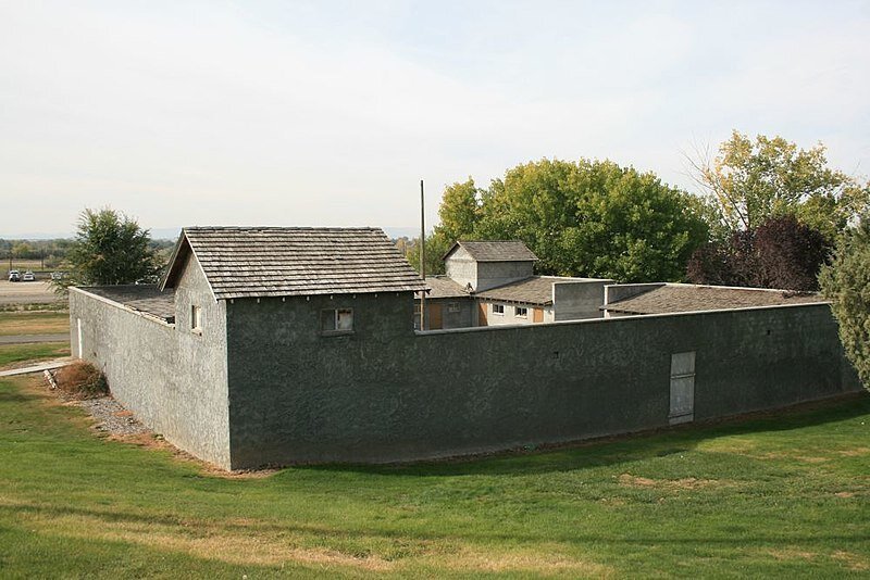 Old Fort Boise replica historic landmark in Parma, Idaho